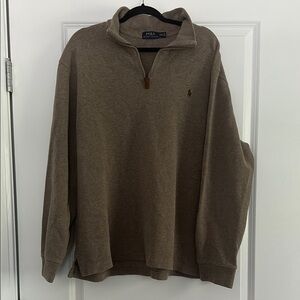 Polo by Ralph Lauren Brown Zip Up Sweater